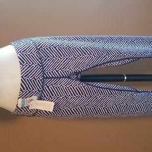 J.McLaughlin Blue/Cream  Leggins XS